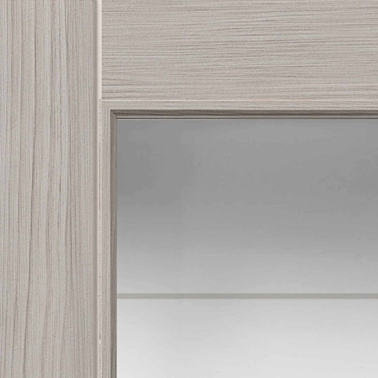 Tigris Light Grey Full Glazed Laminate Internal Door