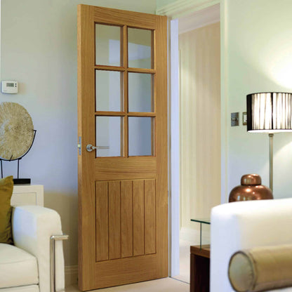 Thames Oak 6 Light Internal Door