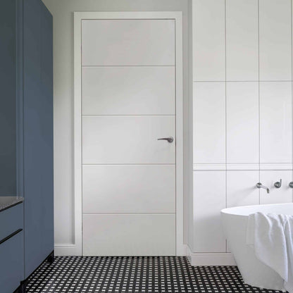 4 Line Horizontal – Primed Internal Door