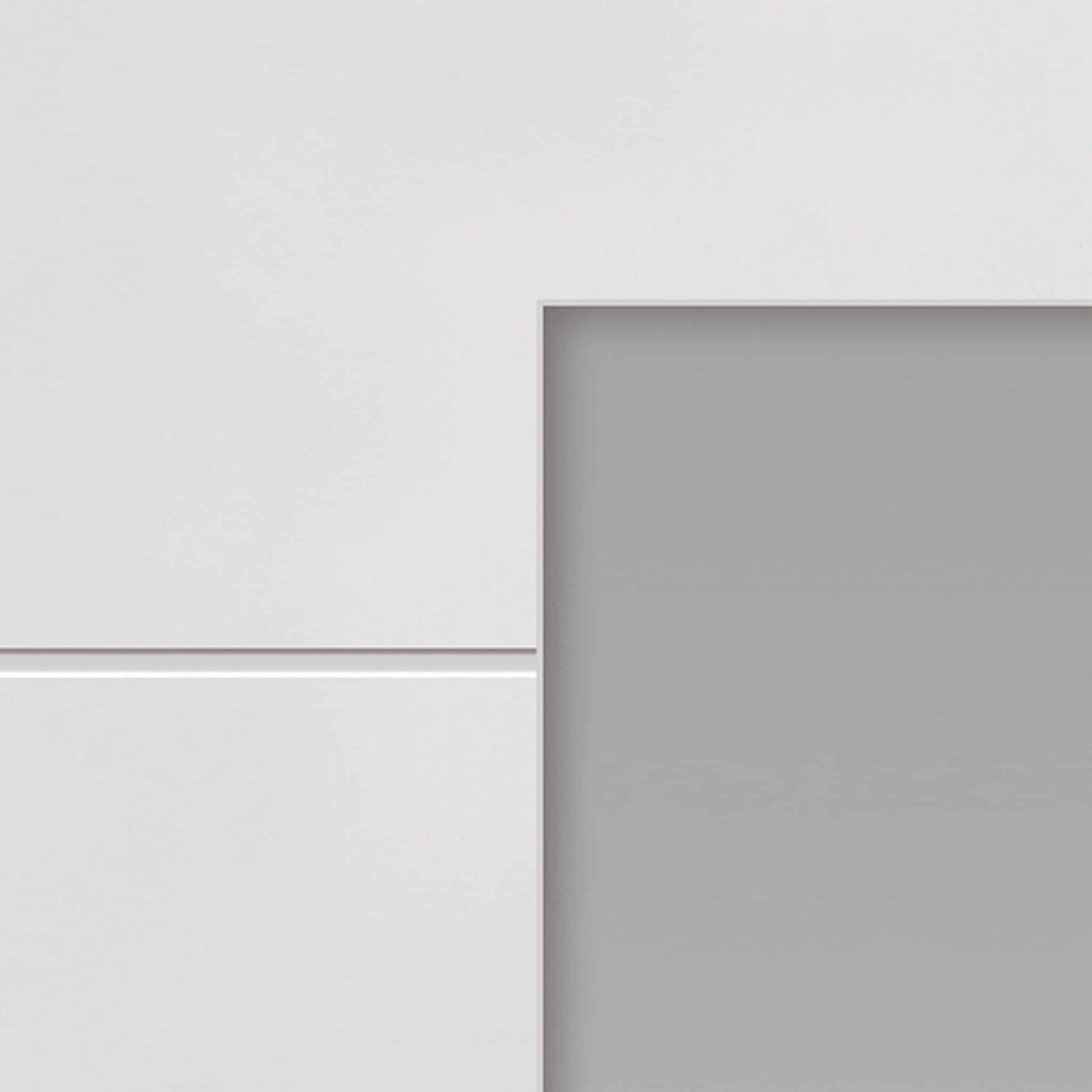 4 Line Horizontal Glazed – Primed Internal Door
