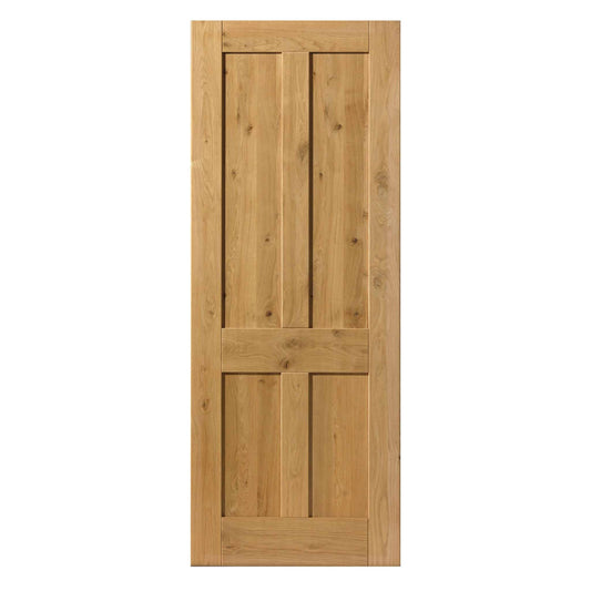 Rustic Oak 4 Panel – Prefinished Internal Door