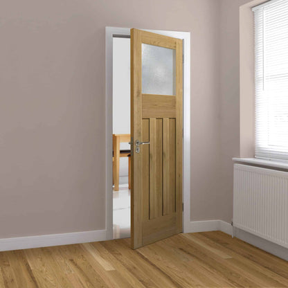 Rustic Oak DX Glazed – Prefinished Internal Door