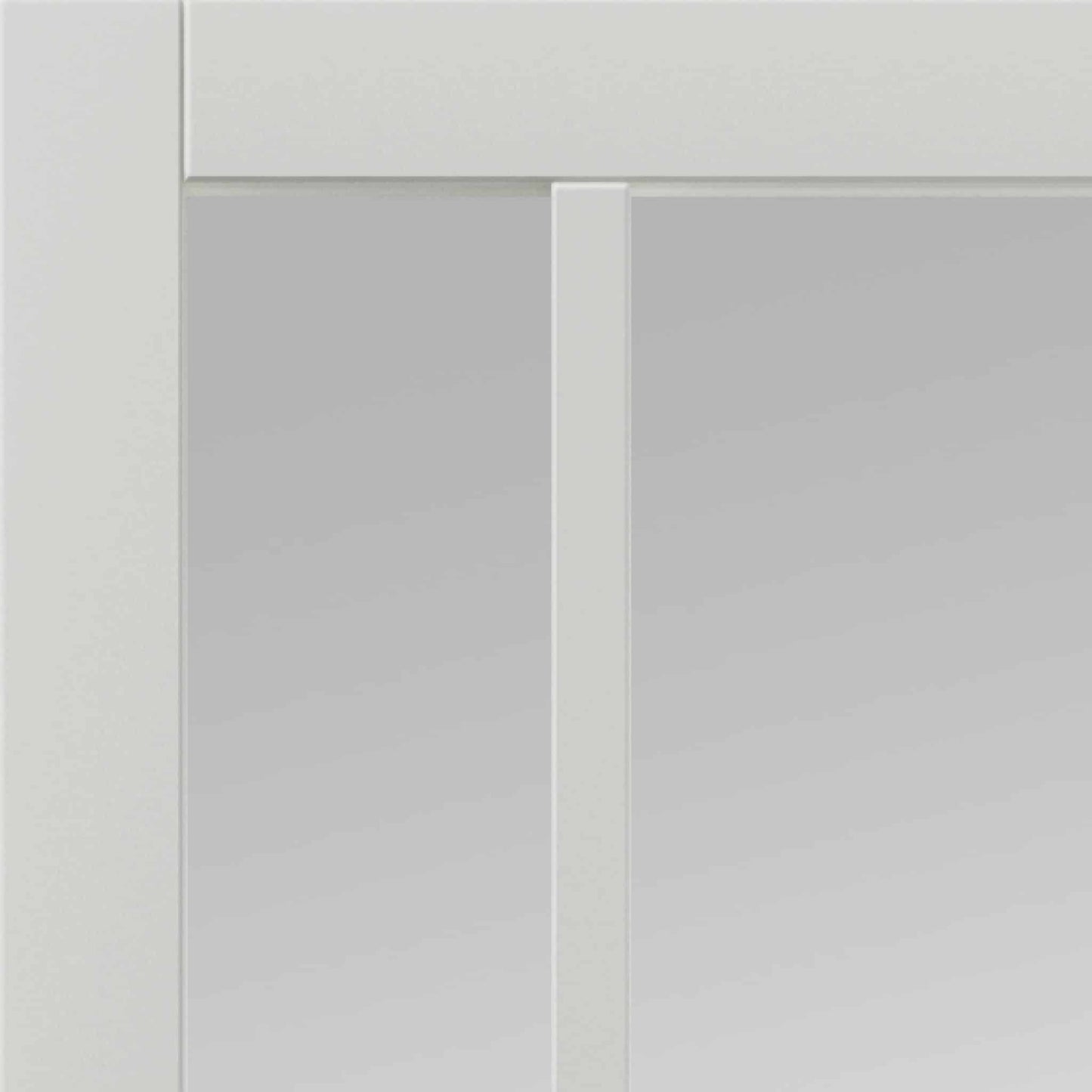 City White Clear Glass – Prefinished Internal Door