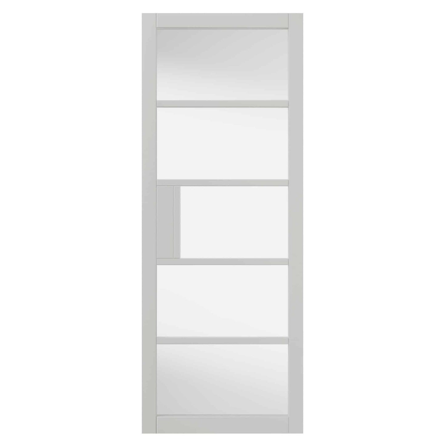 Metro White Clear Glass Internal Door