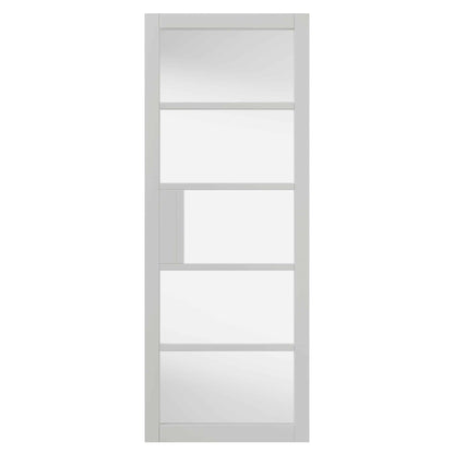 Metro White Clear Glass Internal Door