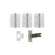 Polished Chrome Internal Hinge and Latch Pack
