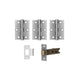 Satin Chrome Internal Hinge and Latch Pack