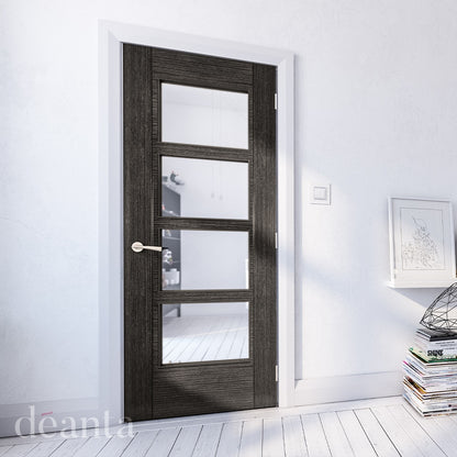 Montreal Dark Grey Ash Glazed – Prefinished Internal Door