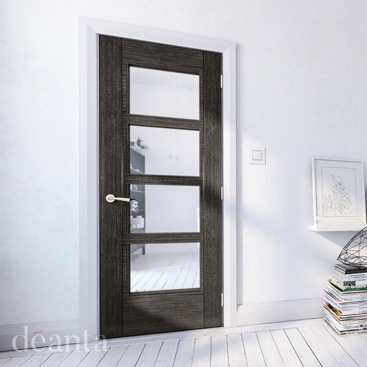 Montreal Dark Grey Ash Glazed – Prefinished Internal Door
