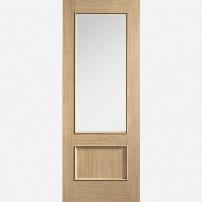 Murcia Oak Clear Glazed Prefinished Internal Door
