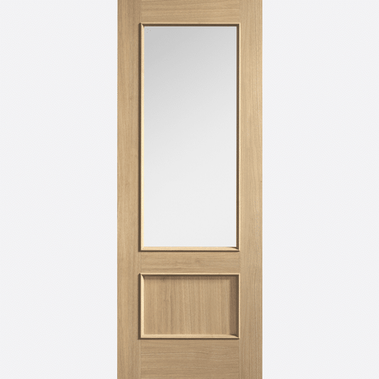 Murcia Oak Clear Glazed Prefinished Internal Door