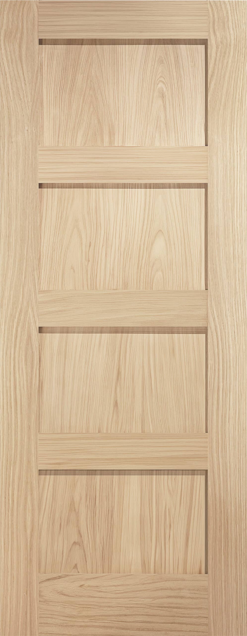 Oak Shaker 4 Panel Unfinished Internal Door