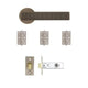 Olympia Latch Kit Matt Antique Brass