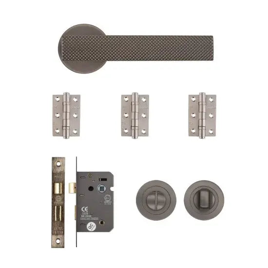 Olympia Bathroom Kit Matt Satin Black Nickel