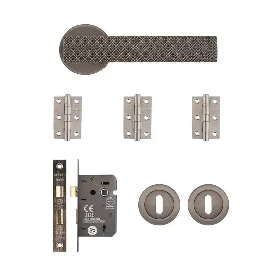 Olympia Mortice Kit Matt Satin Black Nickel