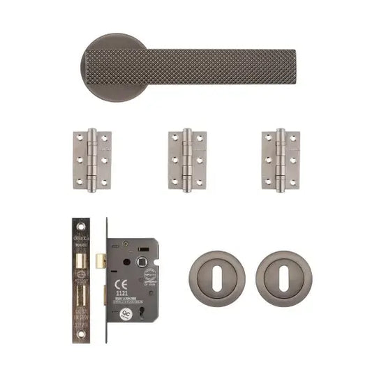 Olympia Mortice Kit Matt Satin Black Nickel