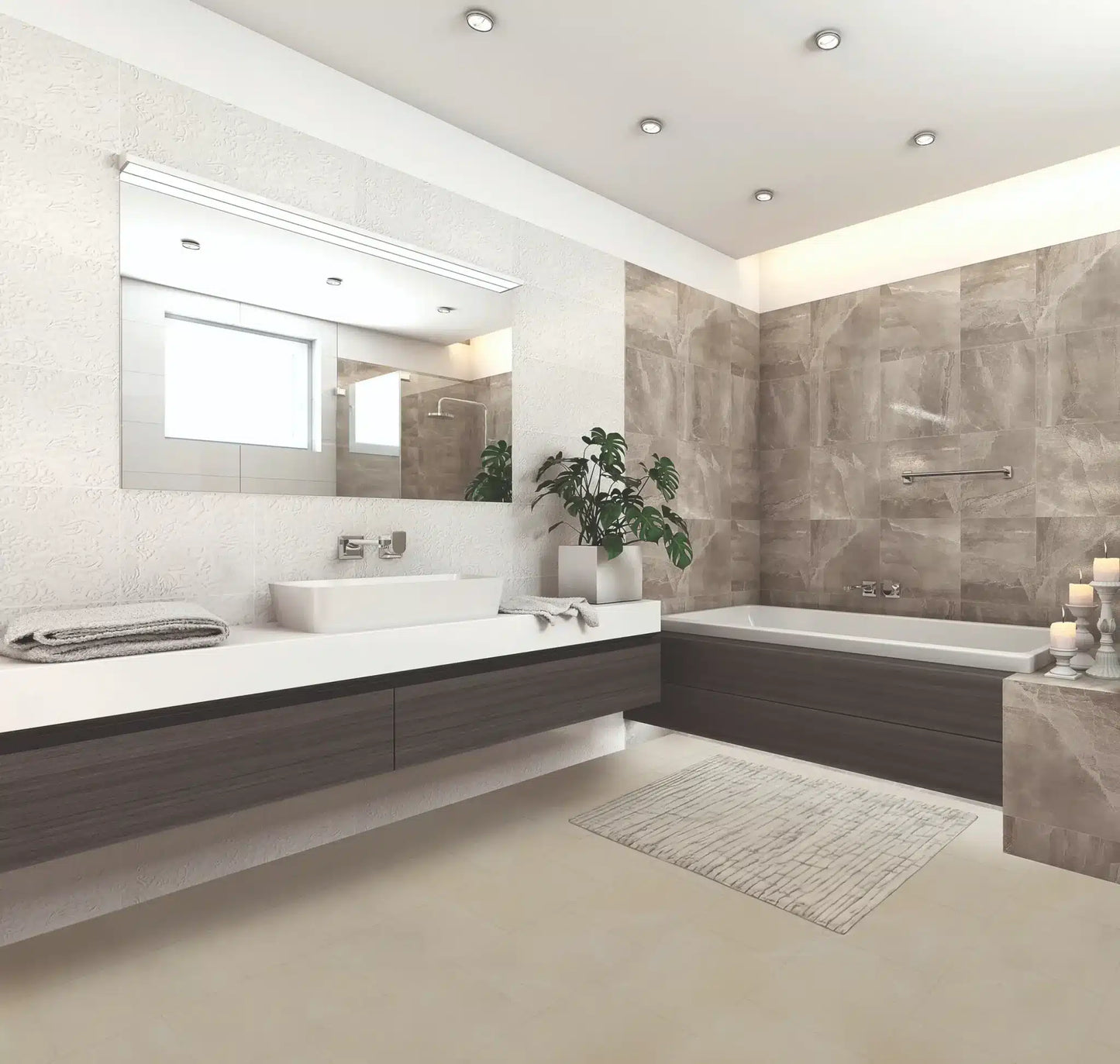 Luvanto Glue-Down LVT Oyster Marble