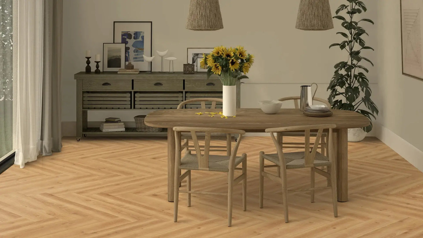 Tarkett Glue-Down LVT Parquet Creek Oak Natural