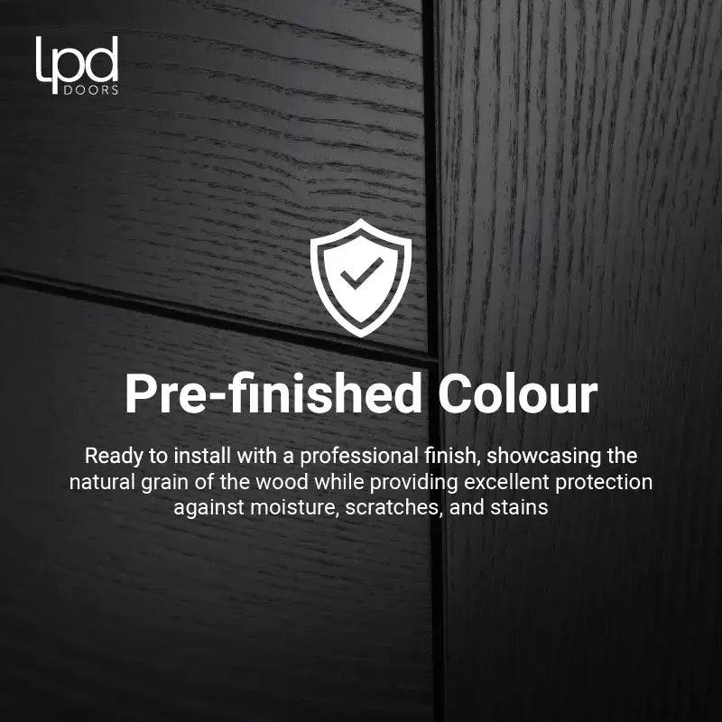 Sutton Black Prefinished Internal Door