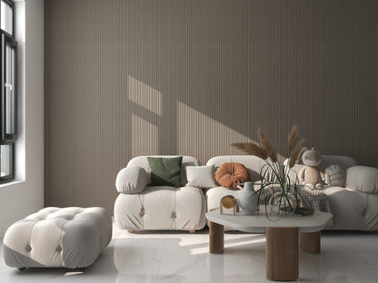 Taupe Decorative Ribbed Wall Panels