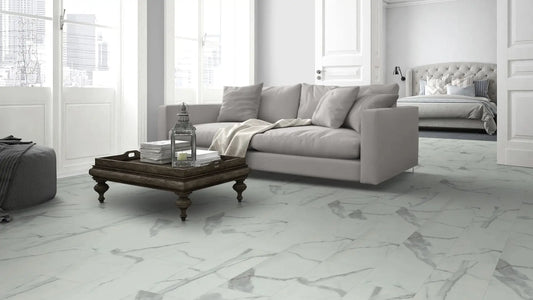 Lignum Core Carrara White Marble Matt