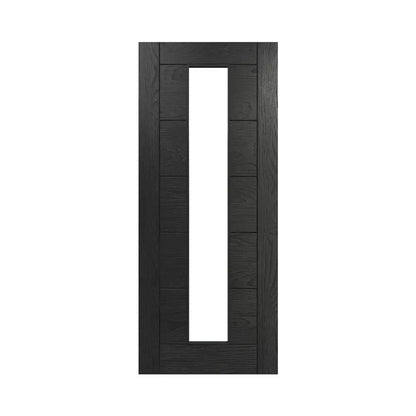 Seville Brushed Black Oak Glazed 1 Lite