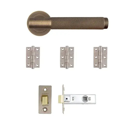 Sparta Latch Kit Matt Antique Brass