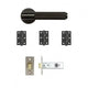 Sparta Latch Kit Matt Black Finish