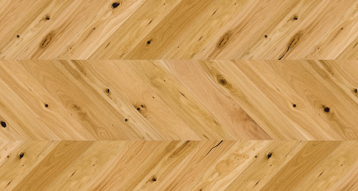 14x130x725mm Brushed Matt Lacquered Chevron