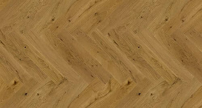 14x110x600mm Smoked Oak Brushed Matt Lacquered Herringbone