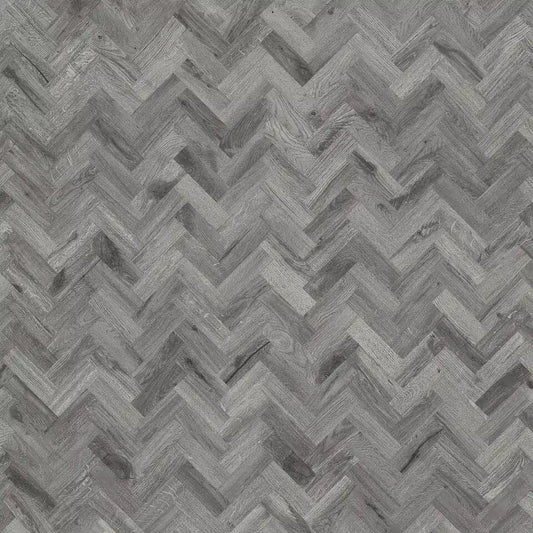 Tarkett Glue-Down LVT Traditional Parquet Woodland Oak Dark Grey
