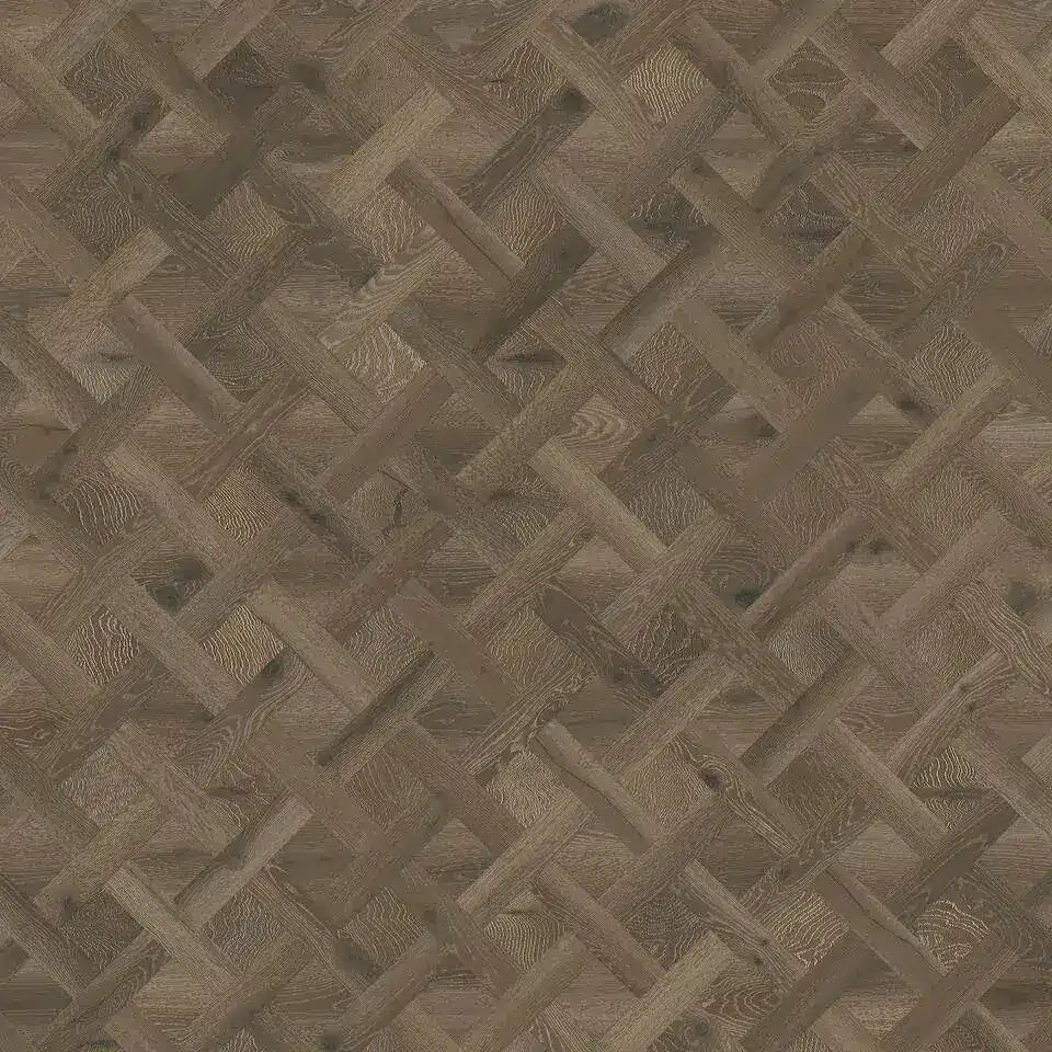 Tarkett Glue-Down LVT Basket Weave Forest Oak Coffee