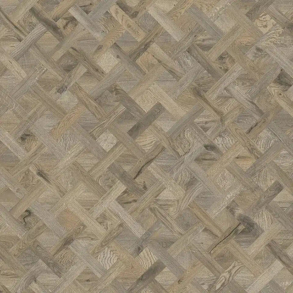 Tarkett Glue-Down LVT Basket Weave Woodland Oak Antique Brown