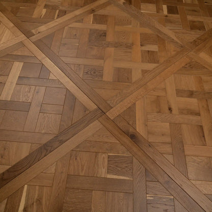 Wood Versailles Panel Brushed Smoked Lacquered