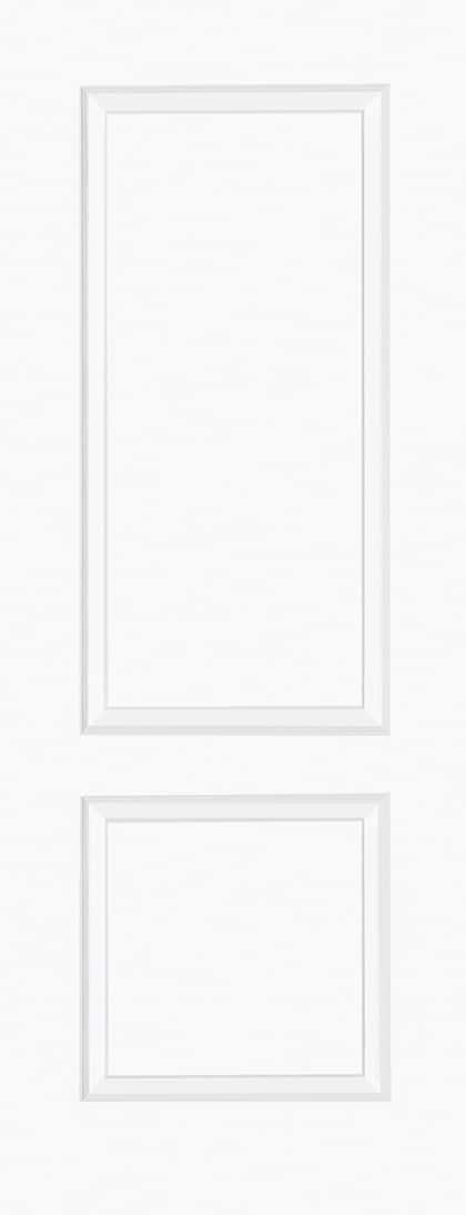 Berlin 2P White Moulded Internal Door