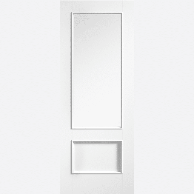 Murcia White Primed Clear Glazed Internal Door