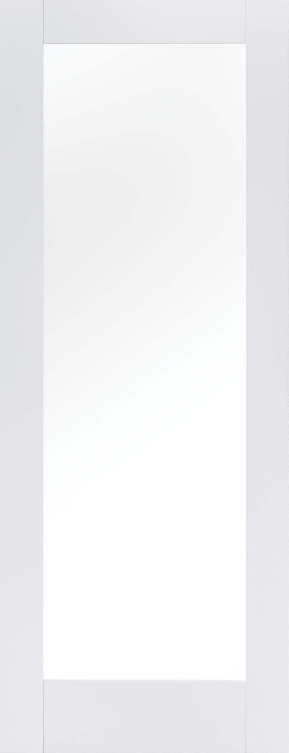 Pattern 10 Clear Glazed - Primed Internal Door