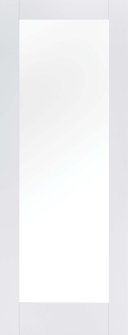 Pattern 10 Clear Glazed - Primed Internal Door