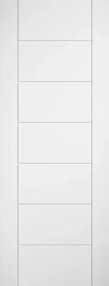White Primed Ladder 7 Panel