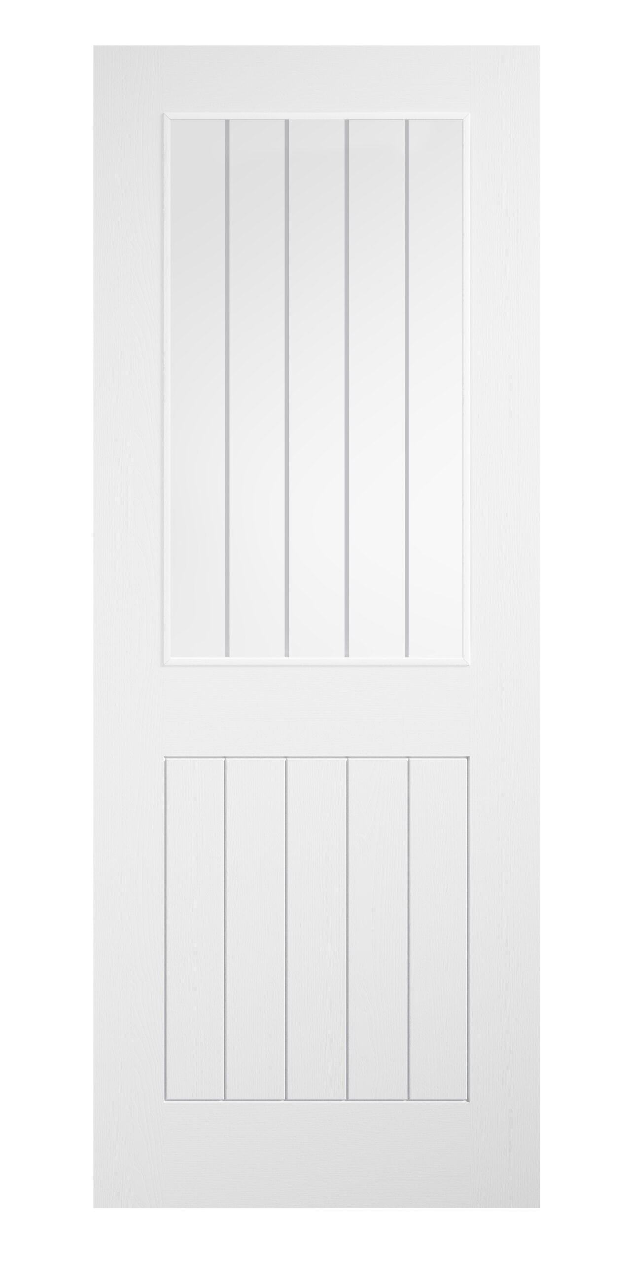 White Laminate Cottage Glazed