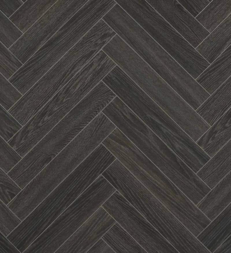 BerryAlloc ® Chateau Charme Black Herringbone Laminate Flooring