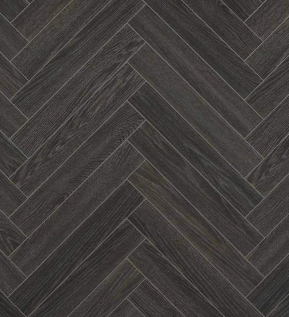BerryAlloc ® Chateau Charme Black Herringbone Laminate Flooring