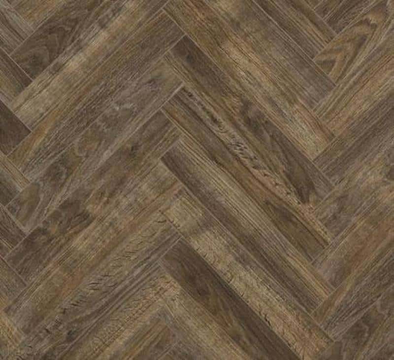 BerryAlloc ® Chateau Java Brown Herringbone Laminate Flooring