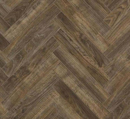 BerryAlloc ® Chateau Java Brown Herringbone Laminate Flooring