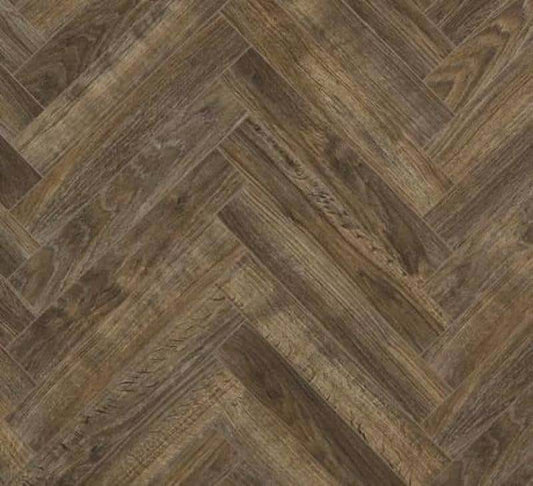 BerryAlloc ® Chateau Java Brown Herringbone Laminate Flooring