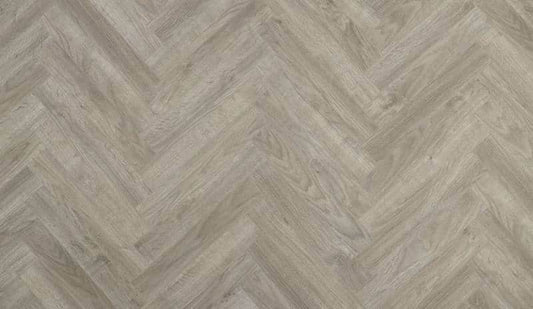 BerryAlloc ® Chateau Java Light Grey Herringbone Laminate Flooring