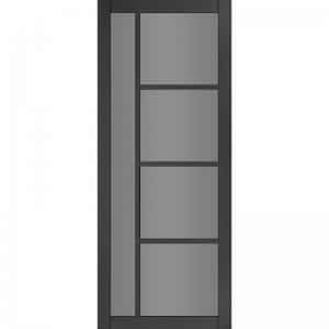 Urban Collection Brixton Black Prefinished Tinted Glazed Internal Door