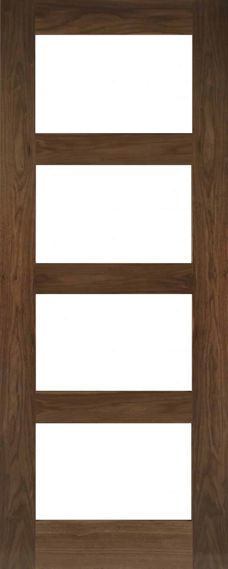Coventry Clear Glazed Walnut - Prefinished Internal Door