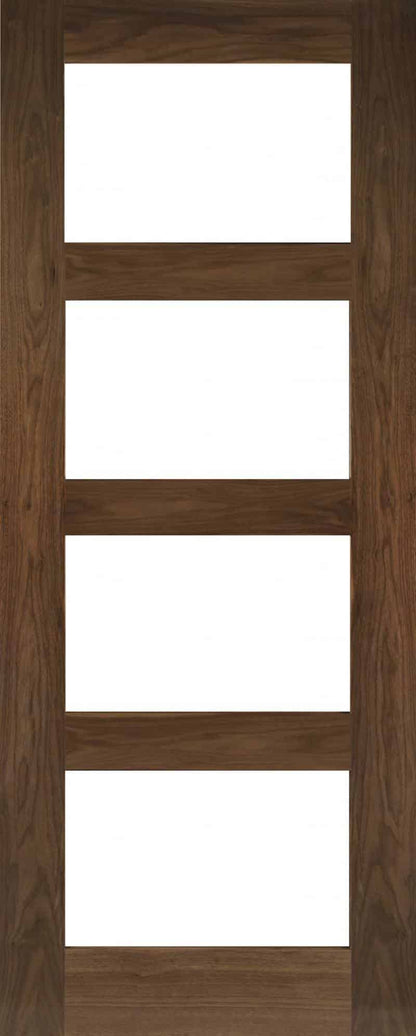 Coventry Clear Glazed Walnut - Prefinished Internal Door