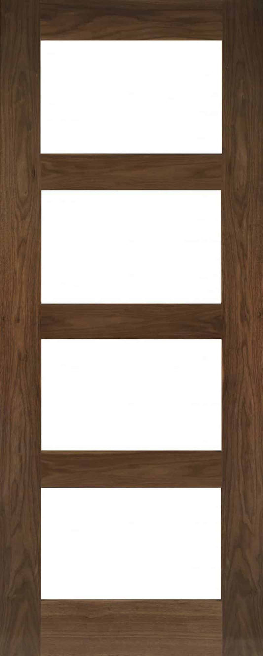 Coventry Clear Glazed Walnut - Prefinished Internal Door